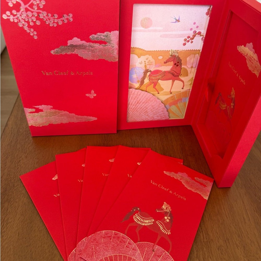 Van Cleef & Arpels Lunar New Year Red Envelopes and gift box